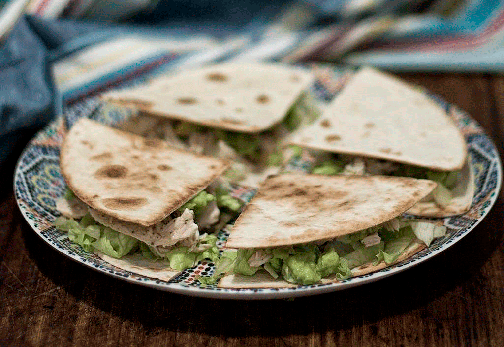 Quesadillas de Pavo y Aguacate