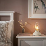 Lámpara de mesa, beige